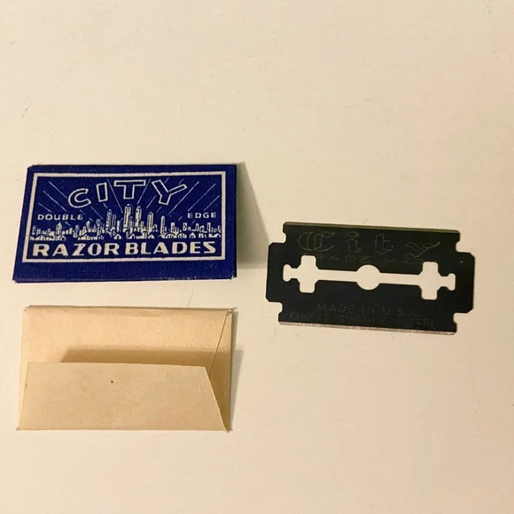 Vintage City Razor Blades Double Edge USA Lot of 5 - Picture 5 of 16